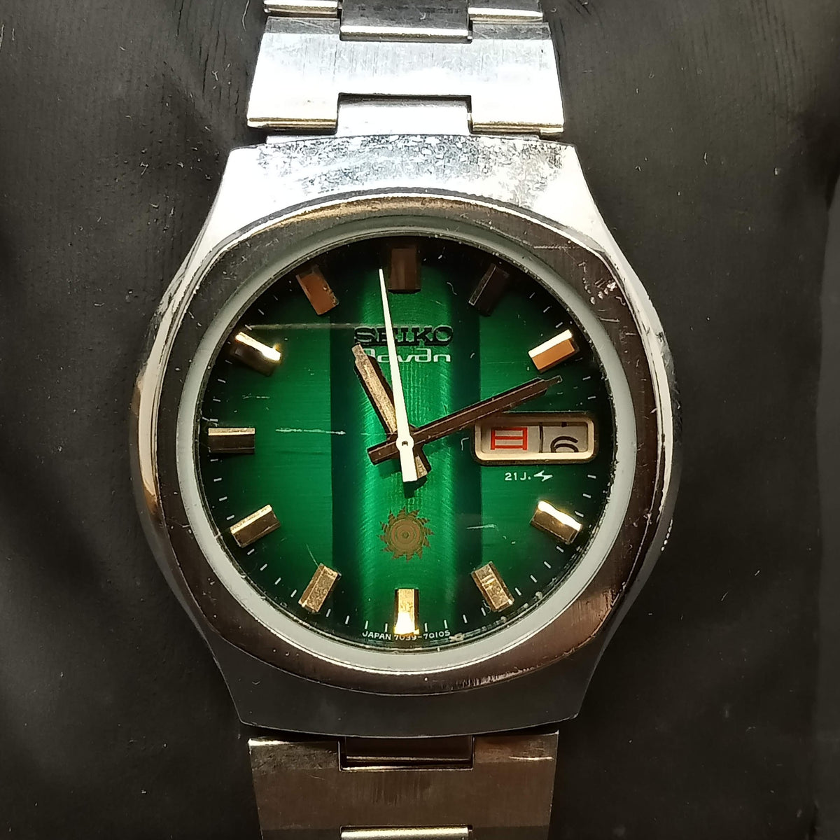 SEIKO advan アドバン 7039-7010 自動巻 グリーン文字盤 SEIKO advan アドバン 7039-7010 自動巻 グリーン文字盤
