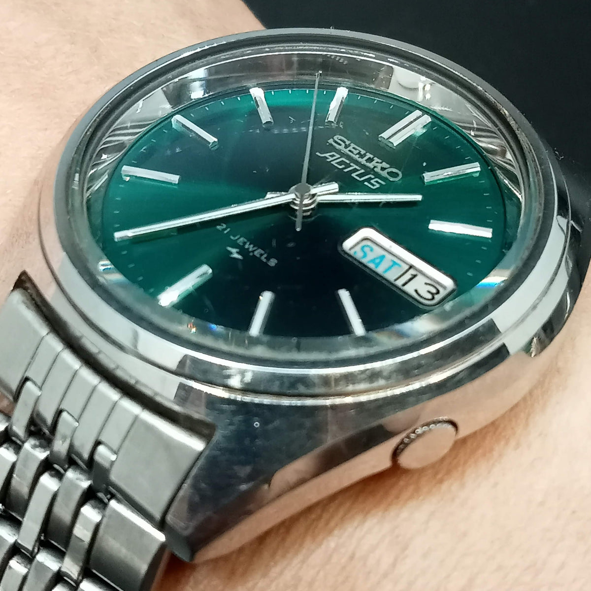 RESTORED! Birthday Watch October 1977! Seiko Actus 7019-7060 DAINI