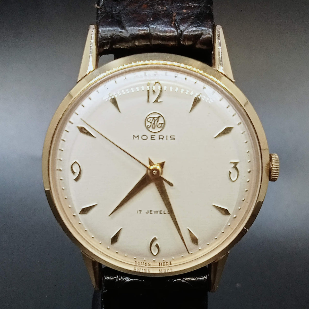 訳アリ 稼働品 60s モーリス【MOERIS】14金無垢ケース 手巻き腕時計 訳アリ 稼働品 60s モーリス【MOERIS】14金無垢ケース 手巻き腕時計