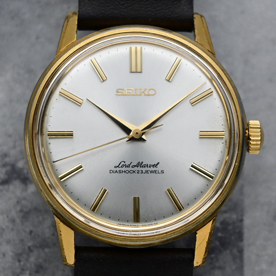 AUCTION: RESTORED! Birthday Watch August 1966! Seiko 5740-0010 Lord Marvel Version 2 SUWA, 23J Mechanical Wrist Watch (OH)