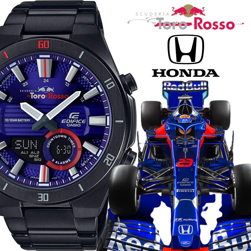 AUCTION: BNIB Casio Edifice Model ERA-1120TR-2A Men's Scuderia Toro Rosso Limited Edition 2018 Analog Quartz Watch