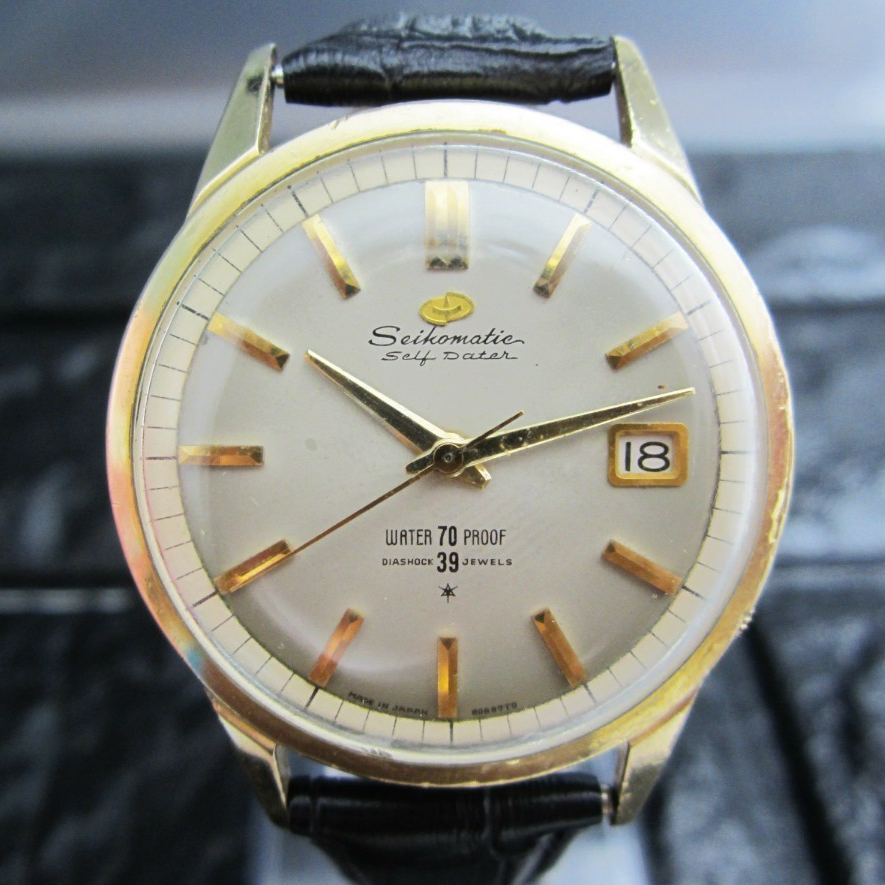 Birthday Watch 1963! Seiko Seikomatic 395 / 8325 Self-Dater 39J Gold Capped SUWA Automatic Watch (OH)