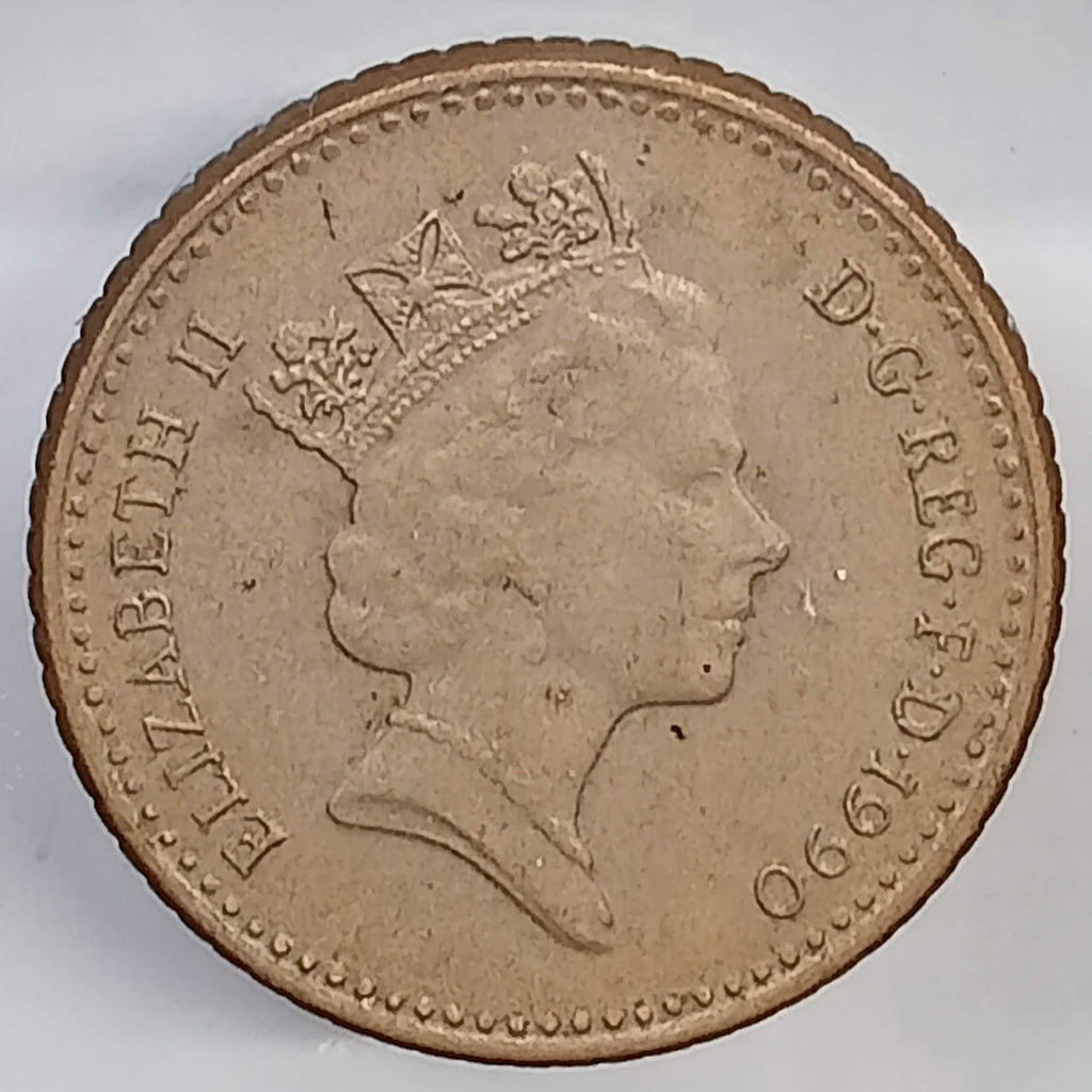 United Kingdom 5 Pence 1990 (3rd Portrait) coin Collectible Vintage Currency Coin