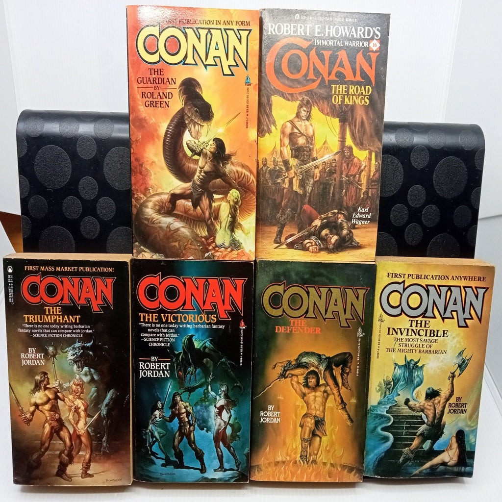 Conan Book Series by Tor Publications (1998 - 2000) and Batam (1978 - 1982)