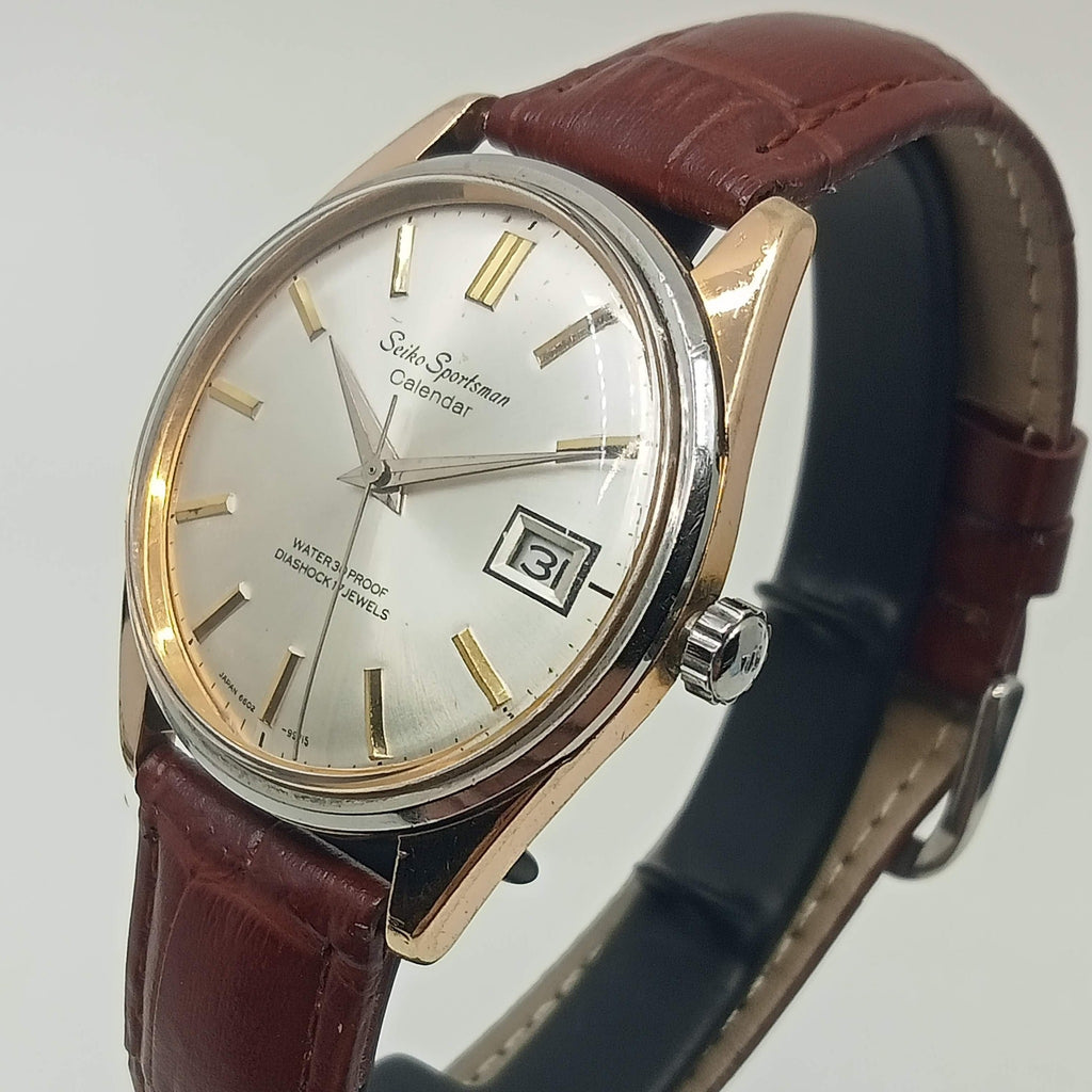 AUCTION: Birthday Watch June 1965! Seiko 6602-9981 Sportsman Calendar 17J Mechanical Watch