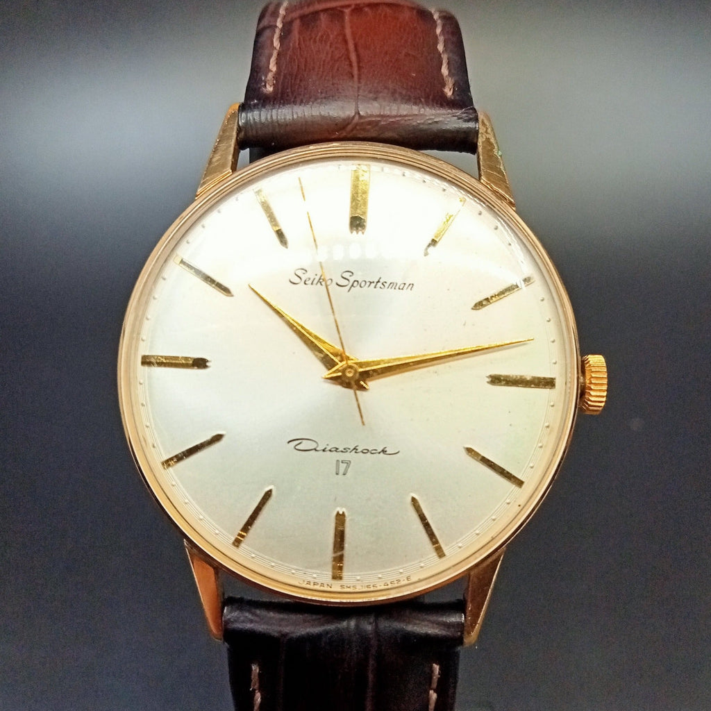 AUCTION: Birthday Watch August 1963! Seiko Cal 4361 (436) Sportsman 15005E 17J Gold-Filled Mechanical Watch
