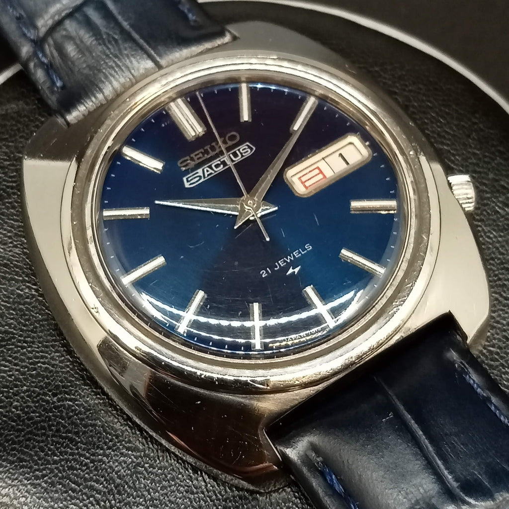 Birthday Watch September 1970! Seiko 5 Actus 7019-7000 Jumbo SS DAINI 21J Automatic Watch