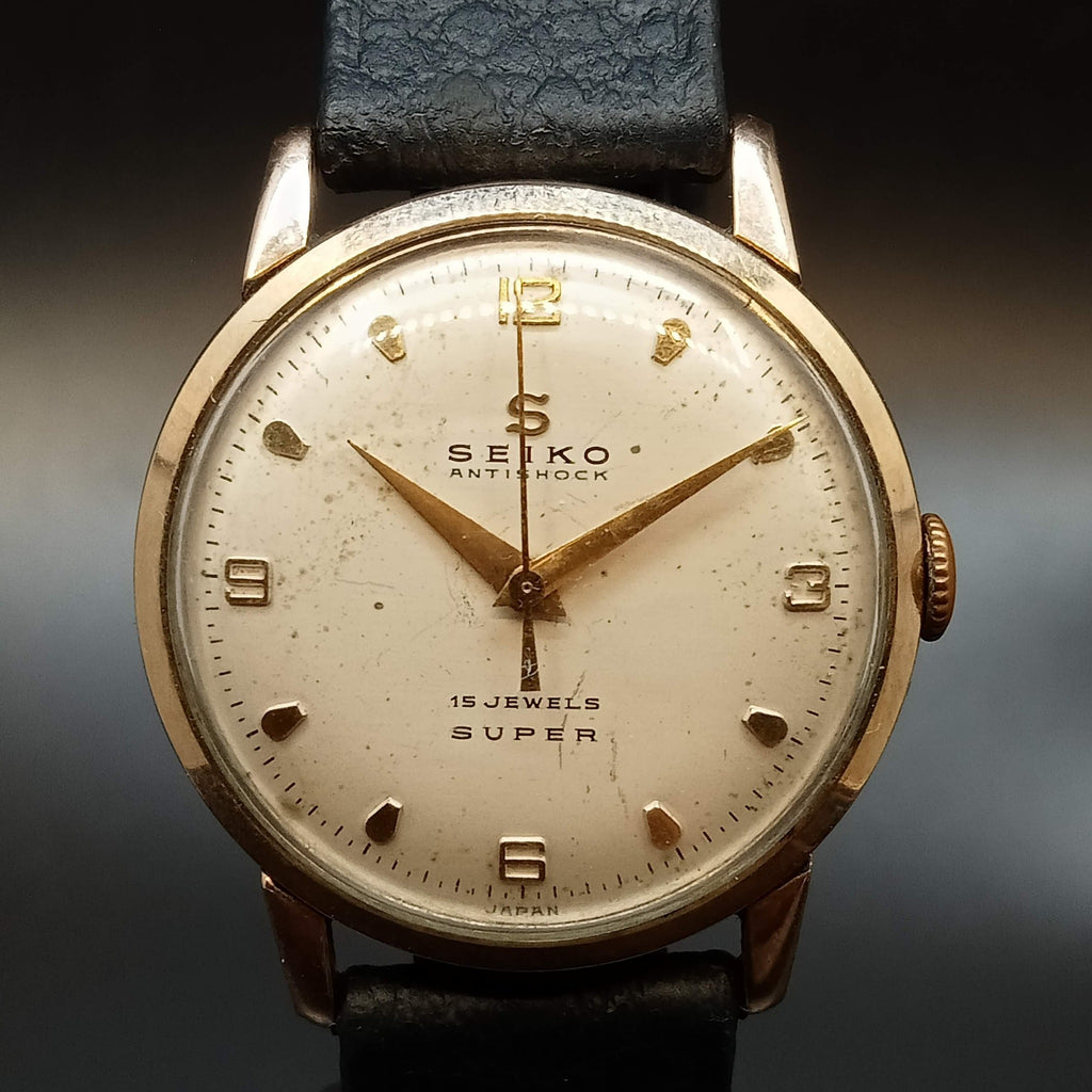 Birthday Watch 1956! Seiko Seikosha Super 15 Jewel, 14K Gold