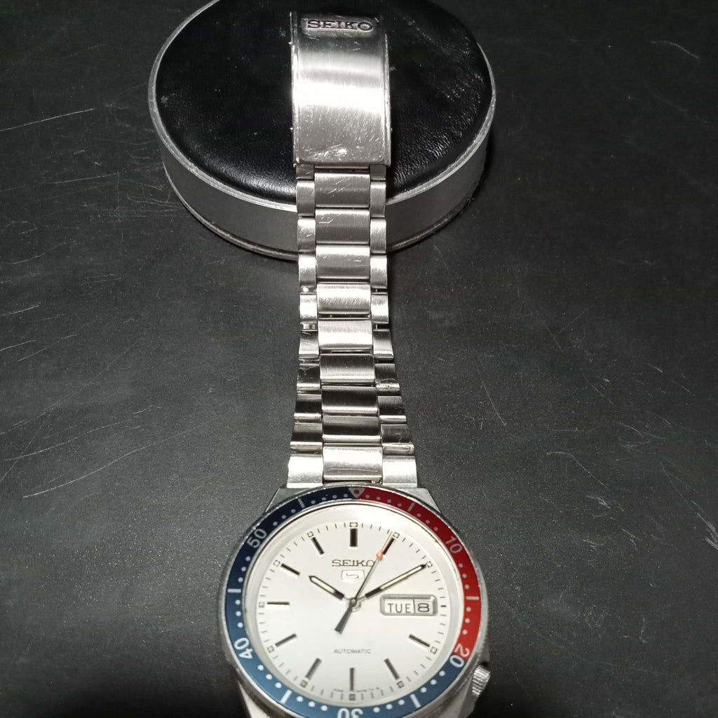 Seiko 5 Sports 6309 8360 June 1985 Pepsi Bezel 17J Automatic Wrist