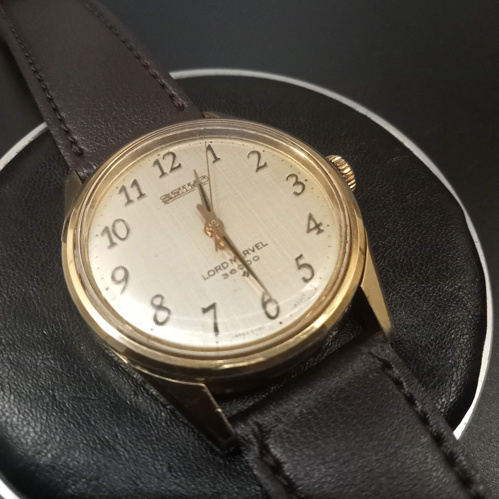 Birthday Watch December 1970! Seiko Lord Marvel 5740-8000 Version 3 Linen Dial Hi-Beat SUWA, 23J Mechanical Watch (OH)