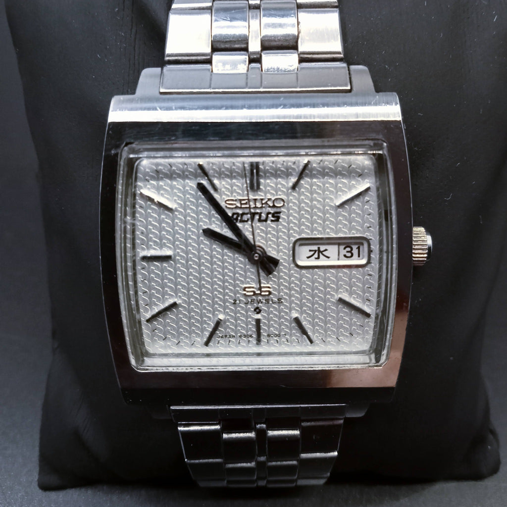 Birthday Watch September 1976! Seiko Actus 6306-5000 SS "TV" SUWA 21J Automatic Watch (OH)