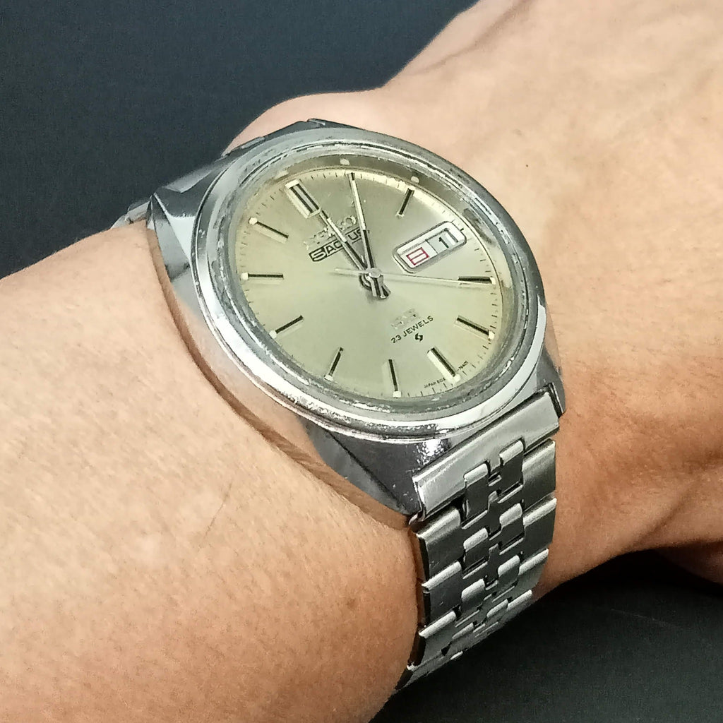 Birthday Watch December 1971! Seiko Actus 6106-7520 SS SUWA 23J Automatic Wrist Watch (OH)