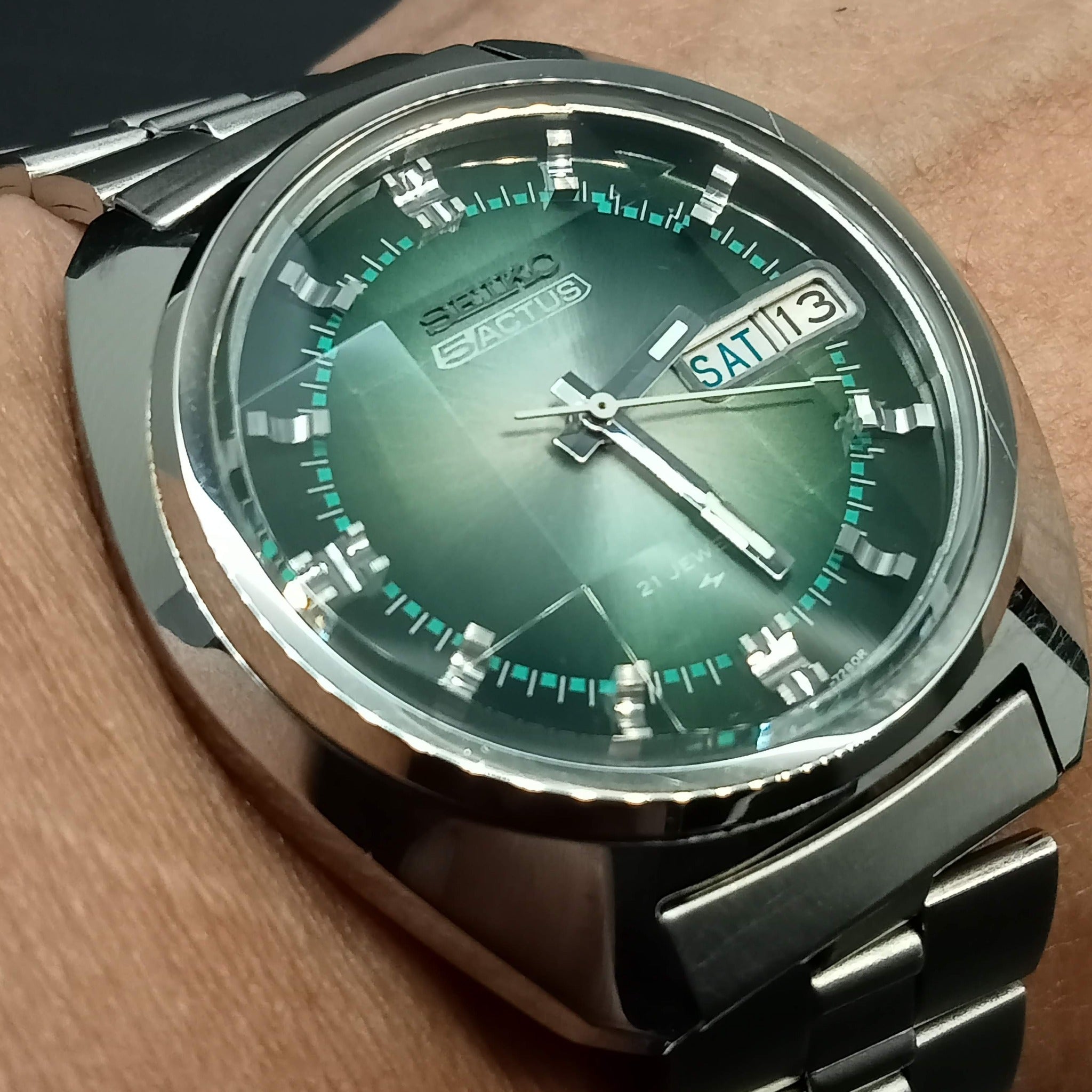 SEIKO ACTUS 稼働品 1975年製 FULLY RESTORED! Birthday Watch October 1975! Seiko 5 Actus