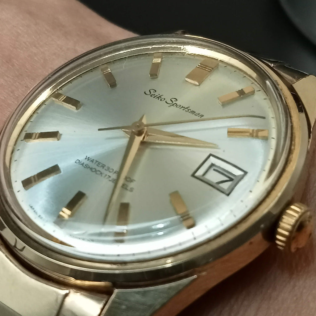 Birthday Watch January 1967! Seiko 6602-9981 Sportsman Calendar 17J Mechanical Watch (OH)
