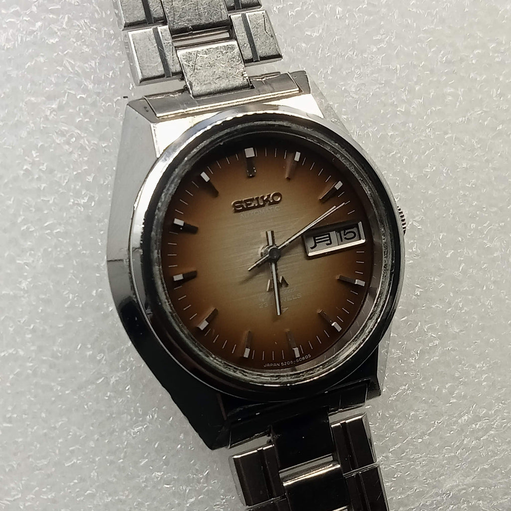 Seiko 5206 Leather Restored! Birthday Watch February 1973! Seiko