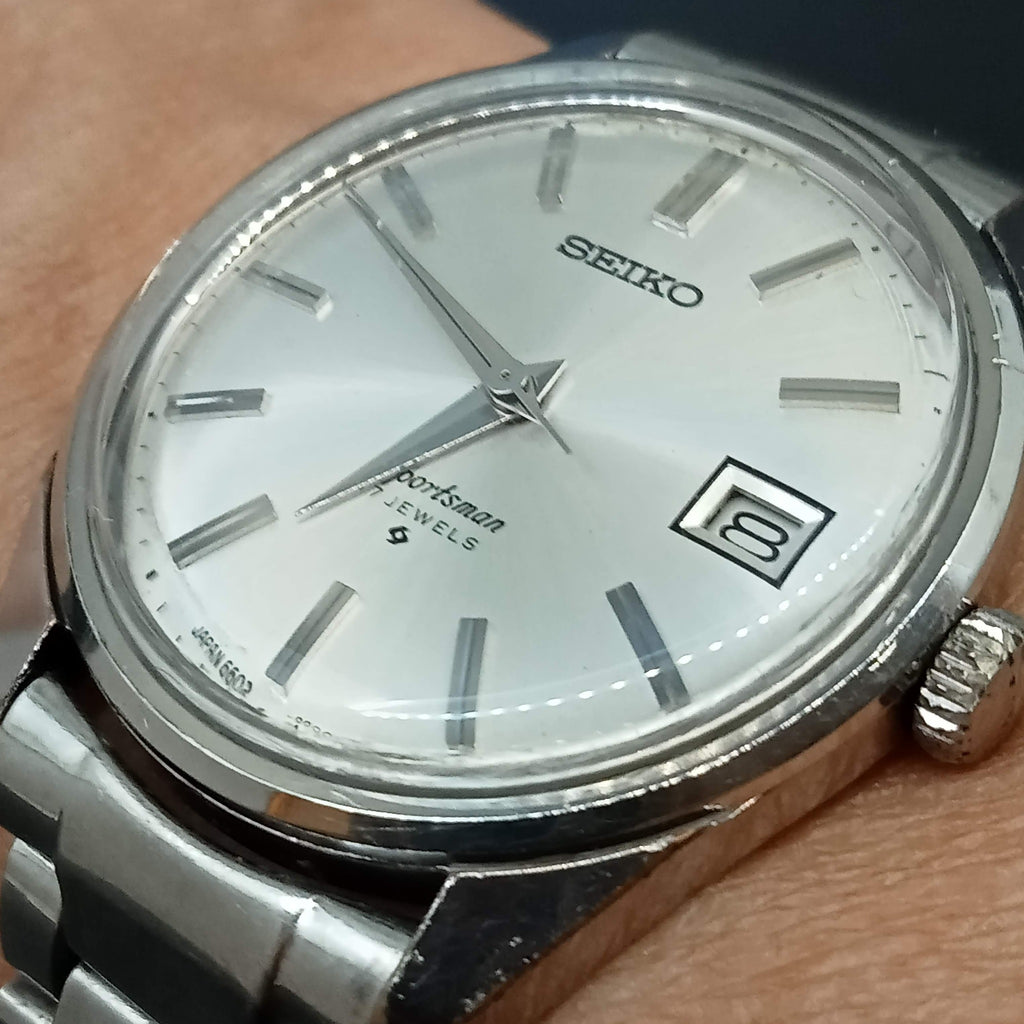 Birthday Watch December 1969! Seiko 6602-9982 Sportsman Calendar 17J Mechanical Watch (OH)