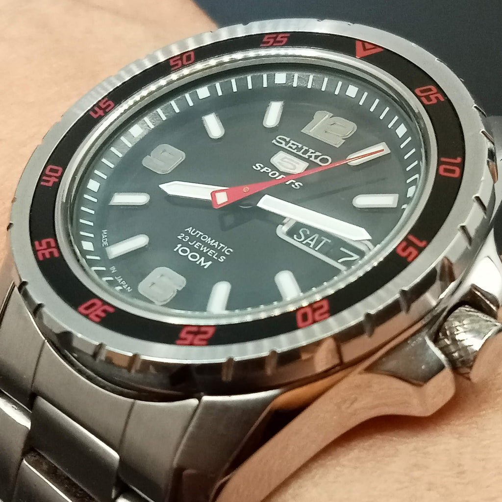 RESTORED! Birthday Watch August 2010! Discontinued! Seiko 5 Sports 7S36-03V0 23J Automatic Watch (OH)