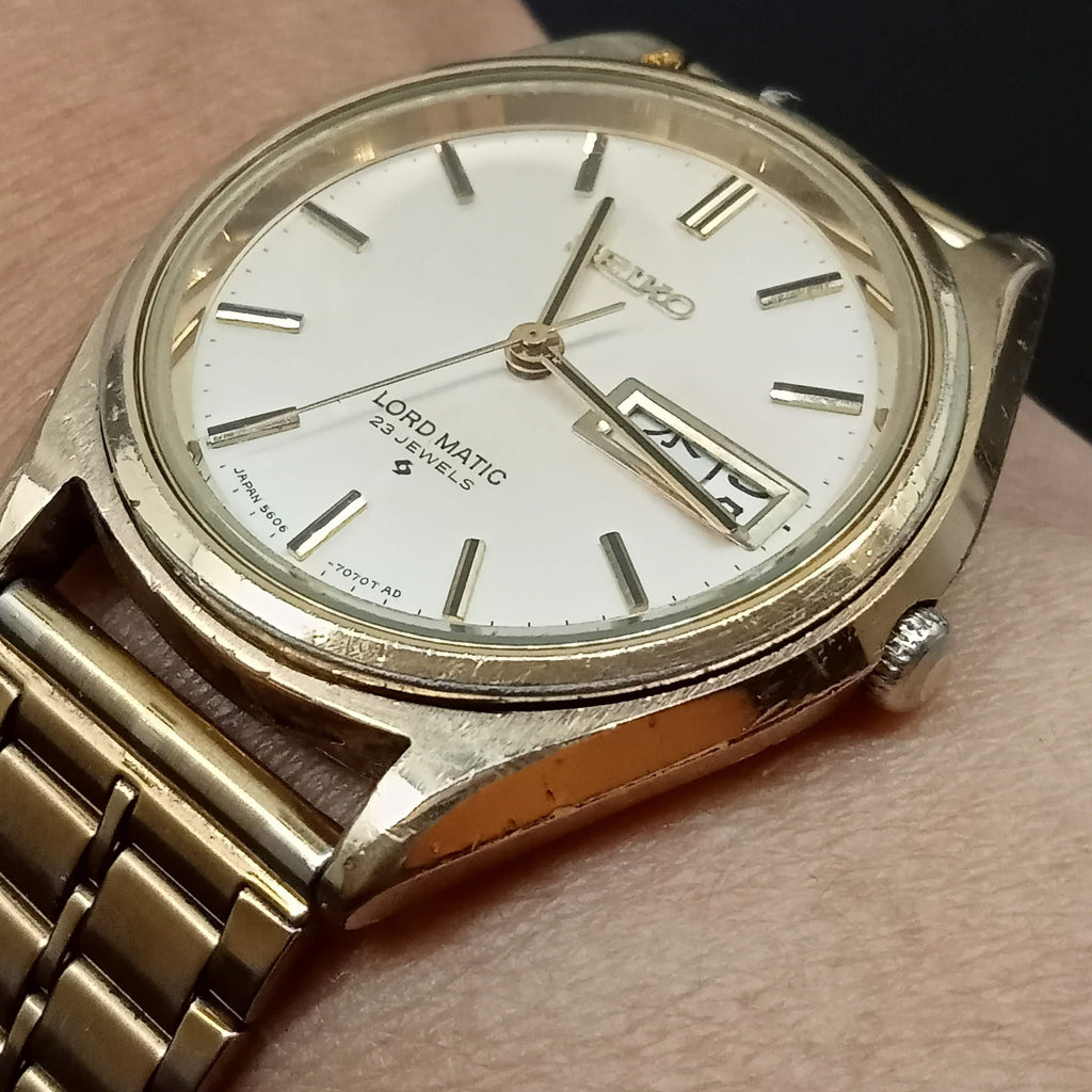 Birthday Watch October 1968! First (Original) Batch Seiko 5606-7070 Lord Matic SUWA, 23J Automatic Watch (OH)