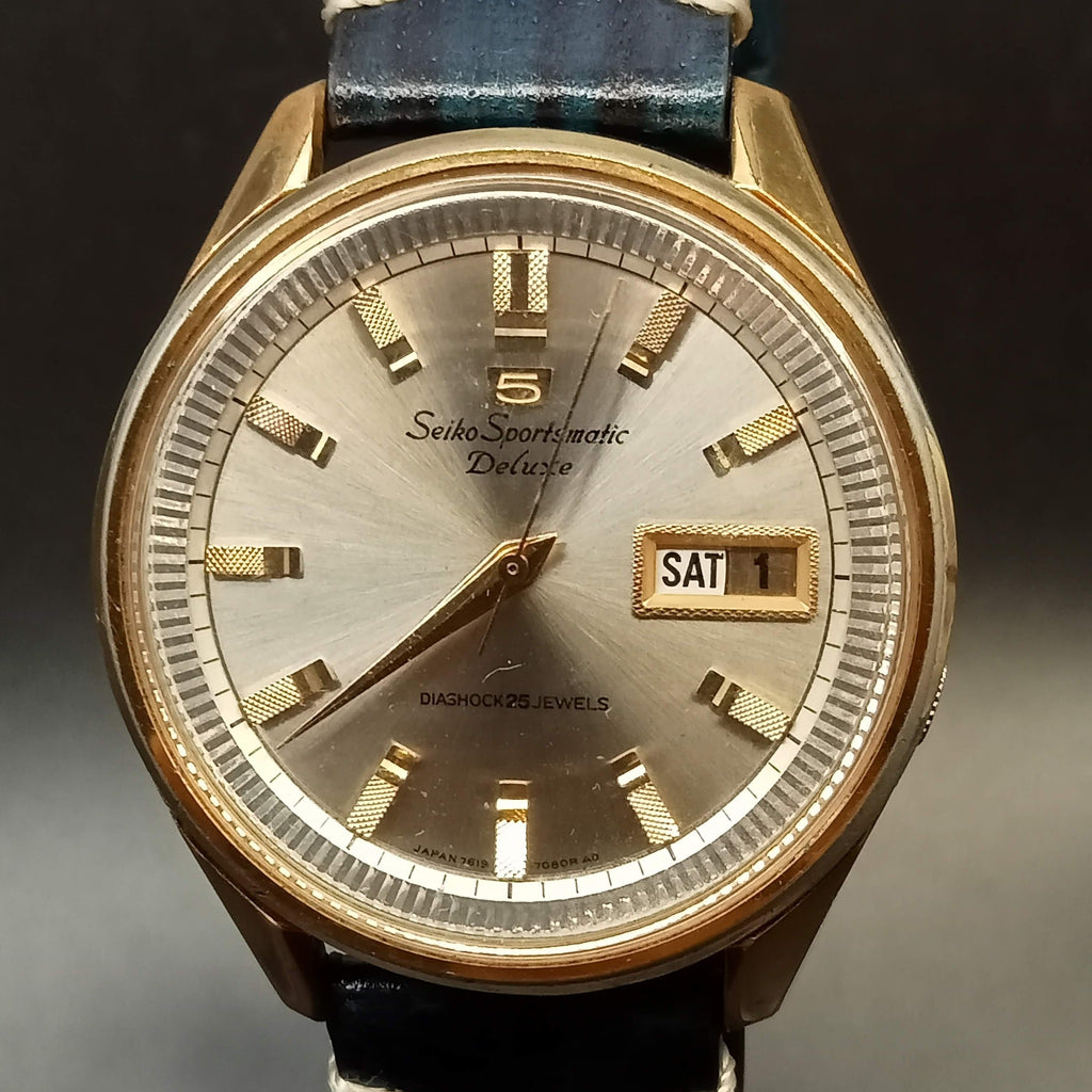 Birthday Watch February 1966! Seiko 5 7619-7060 Sportsmatic Deluxe  25J Automatic Watch (OH)