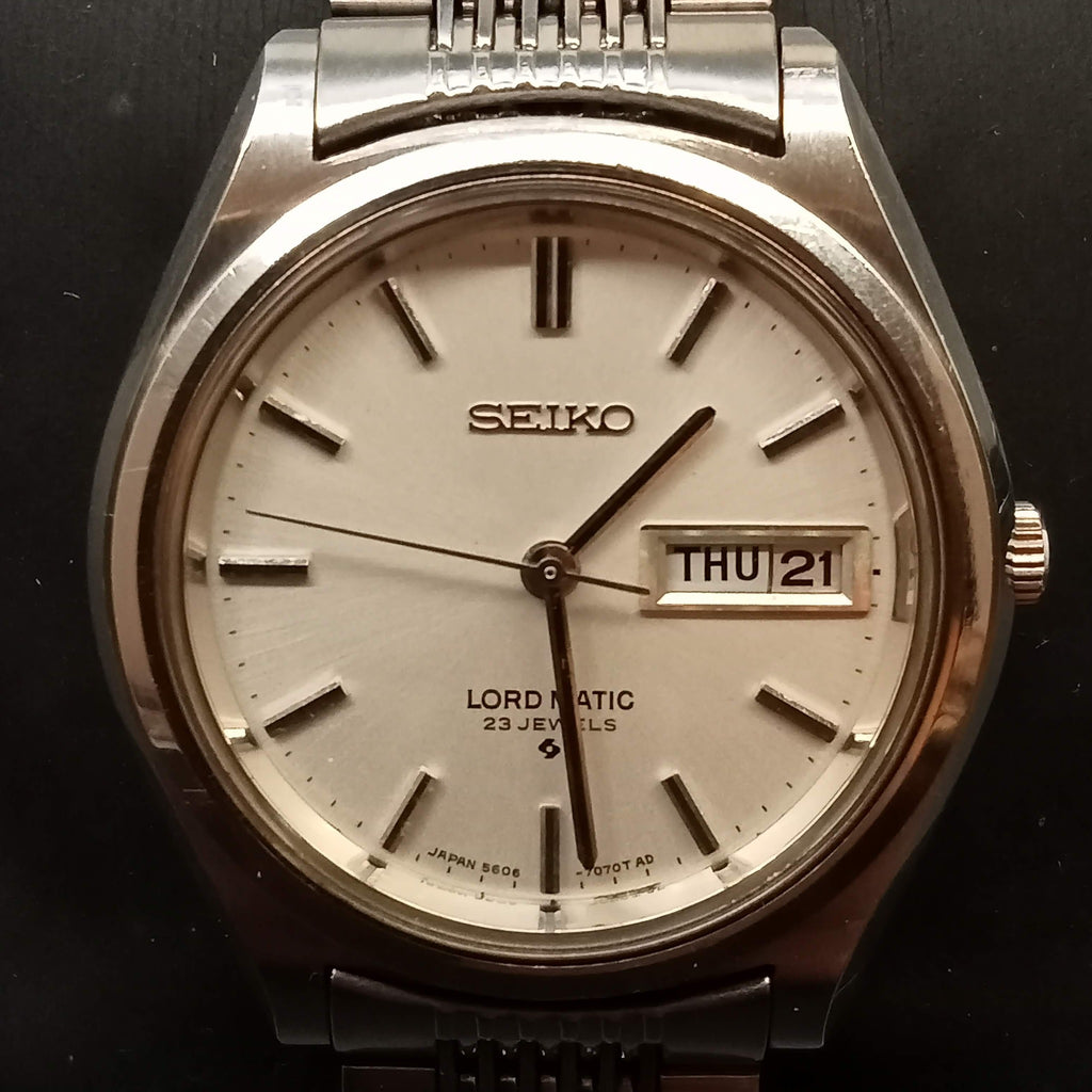 Birthday Watch September 1968! First (Original) Batch Seiko 5606-7070 Lord Matic SUWA, 23J Automatic Watch (OH)