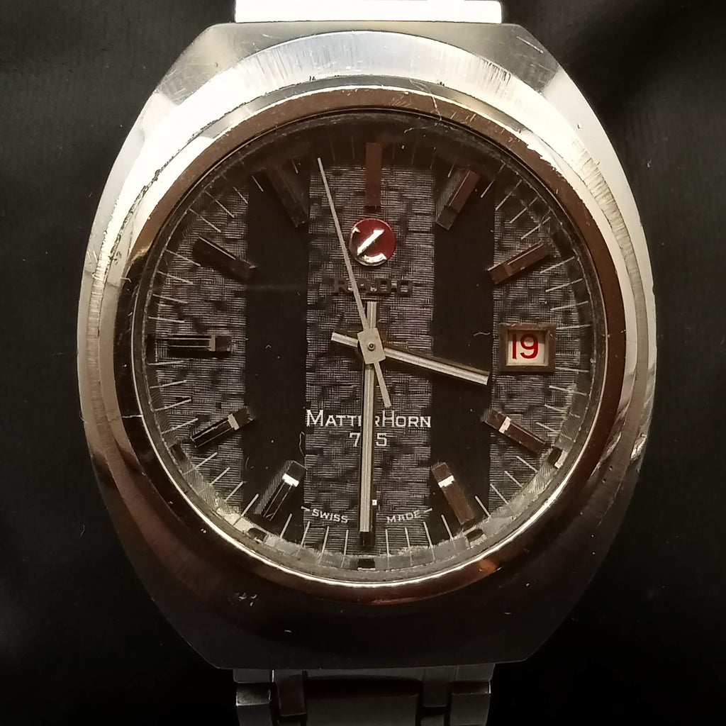Collectible Circa 1970s Rado Matterhorn ETA 2793 25J Automatic Watch (OH)