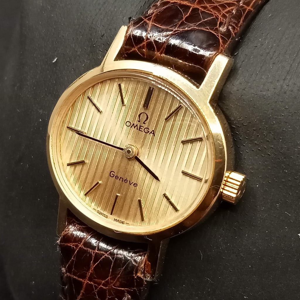 Birthday Watch 1972! Omega Geneve Cal 625 Ref: 511.0412 20 Micron Gold-Filled Cocktail Dress Ladies 17J Mechanical Watch (OH)