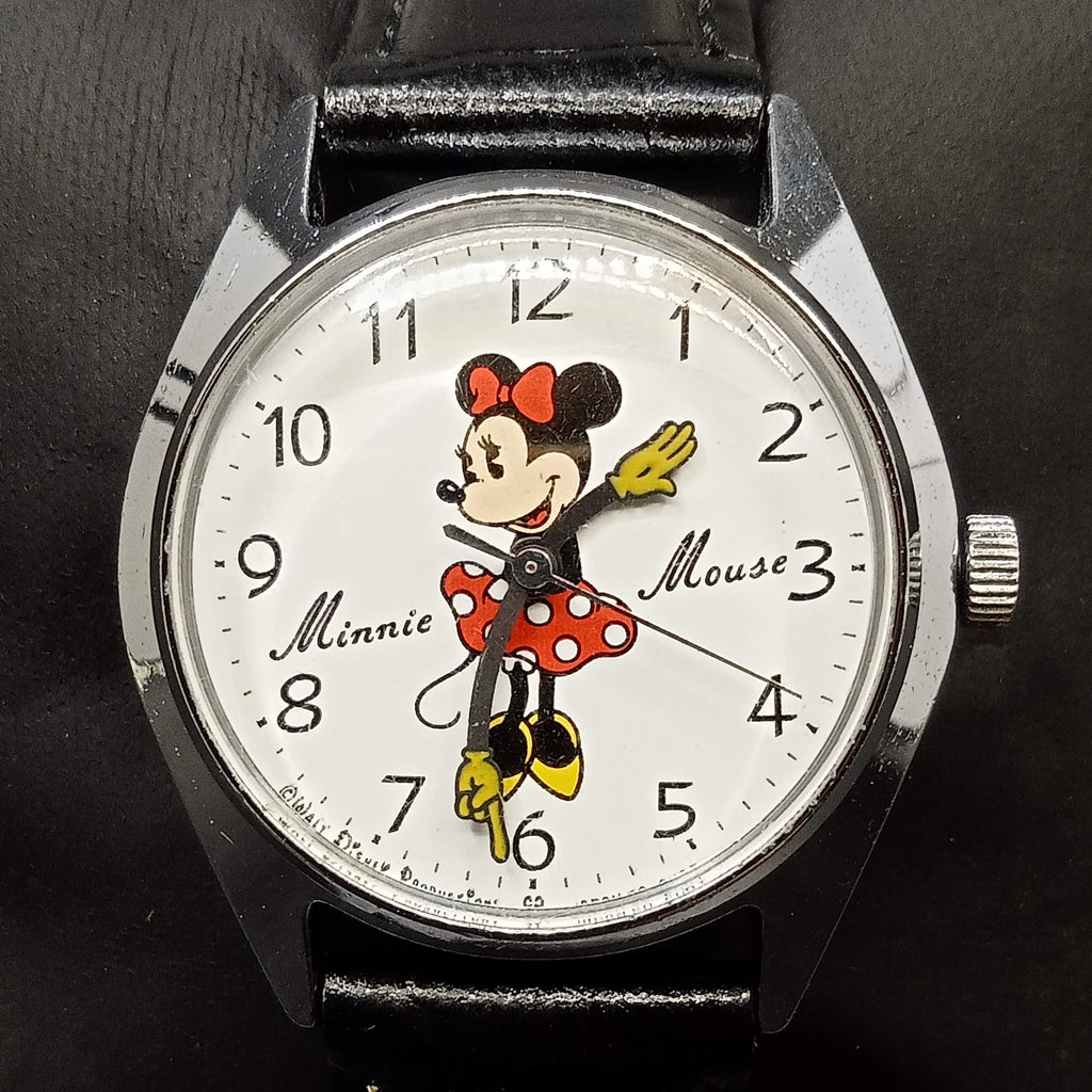 Collectible! Seiko 5000-6030 Tomony Minnie Mouse, 7J Mechanical Watch (OH)