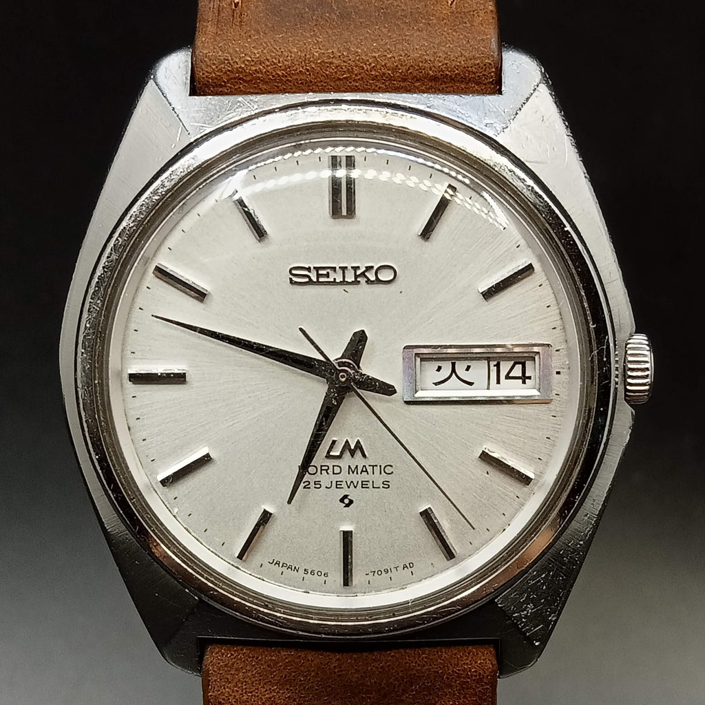 Birthday Watch March 1970! Seiko 5606-7000 Lord Matic SUWA 25J Automatic Watch (OH)
