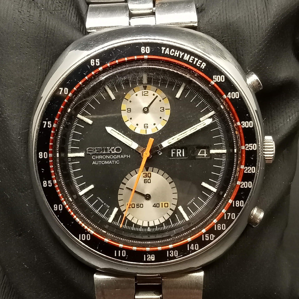 Collectible! Birthday Watch May 1978 Seiko 6138-0012 Speed-Timer Yatchman UFO JDM 21J Automatic Watch (OH)