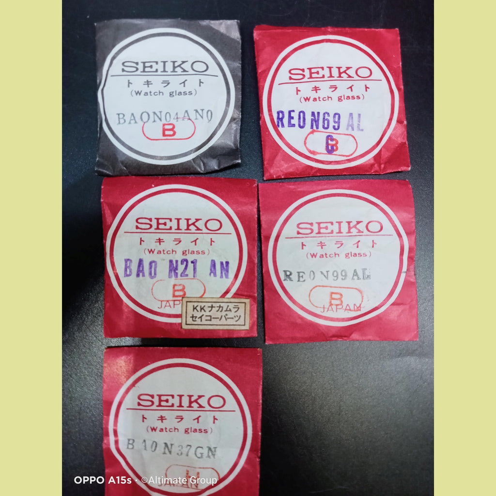 N.O.S Seiko Vintage Watch Crystals Batch 15