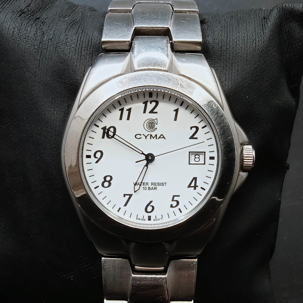 Circa 1970s! Cyma Titanium 333 Quartz Watch (OH)