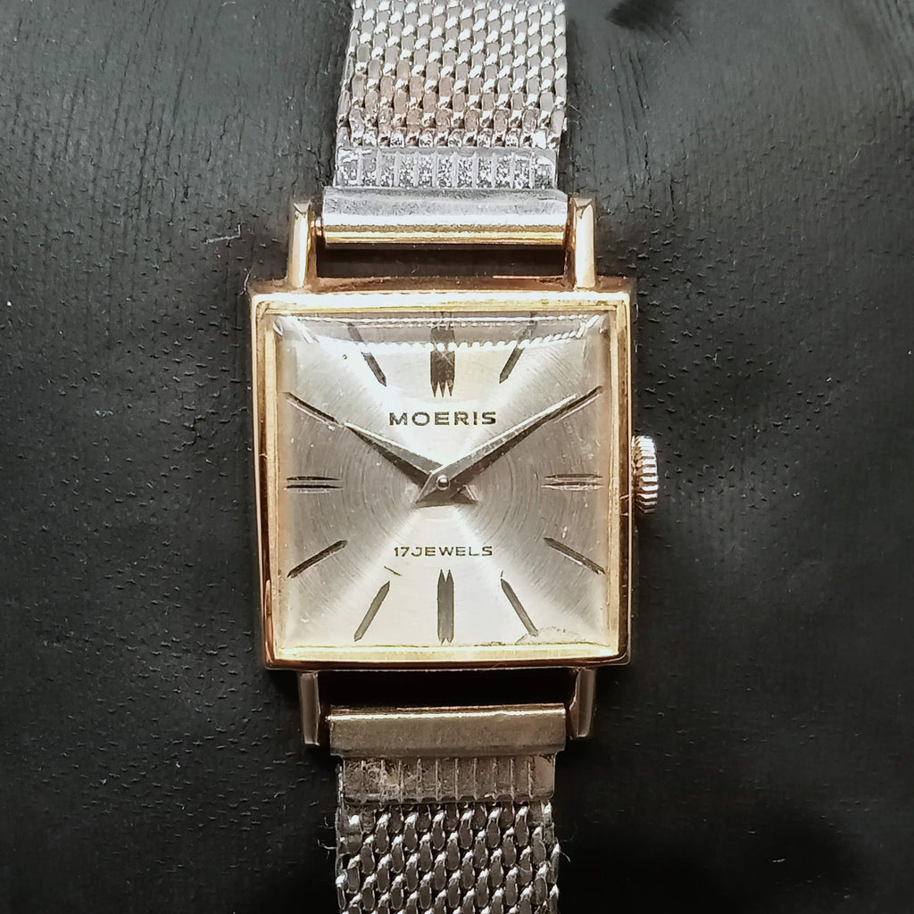 Collectible! Circa 1950s Moeris Tank Lady 17J Mechanical Watch (OH)