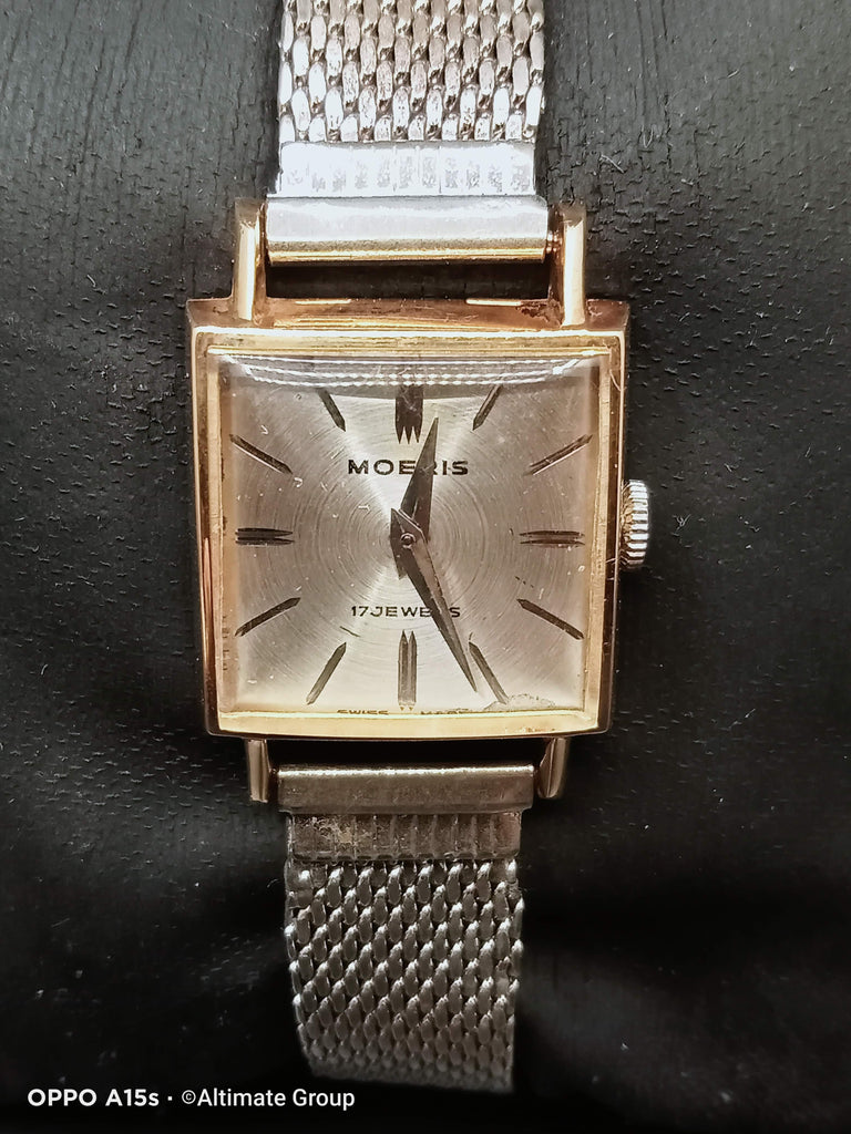Collectible! Circa 1950s Moeris Tank Lady 17J Mechanical Watch (OH)