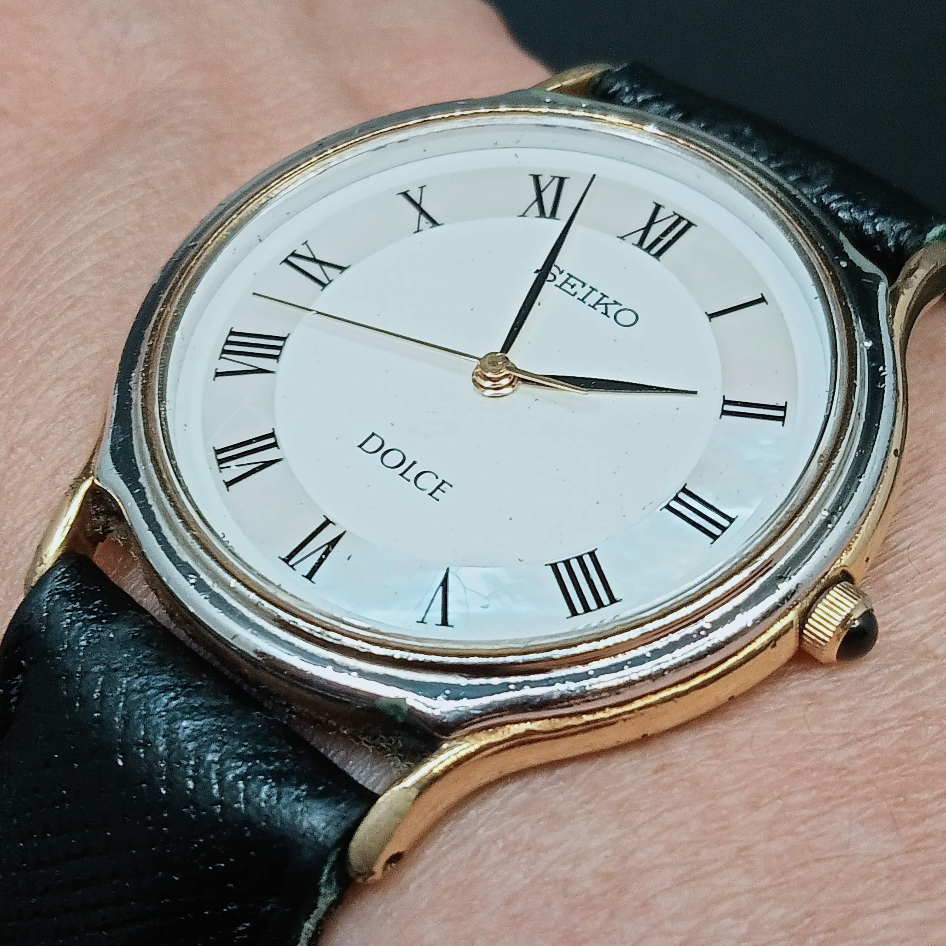SEIKO DOLCE レディース 時計 5E61-0A20 Vintage Seiko Dolce “Guilloché” NOS - 33mm case size - 5E61