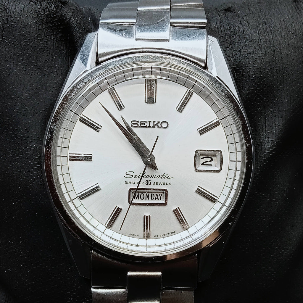 Collectible! Birthday Watch December 1965! Seiko 6218-8971 Seikomatic Weekdater SUWA 35J Automatic Watch (OH)