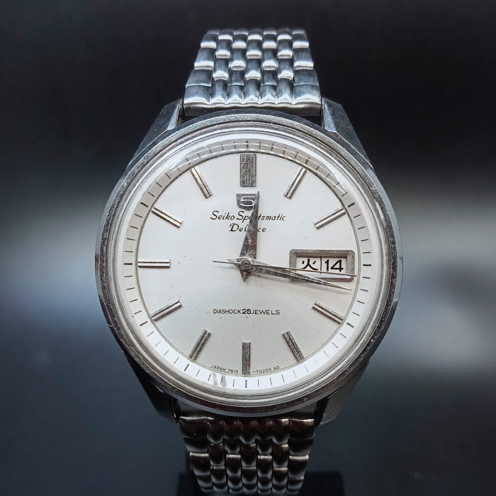 Birthday Watch February 1966 Seiko 5 7619-7030 Sportsmatic Deluxe 25J Automatic Watch (OH)