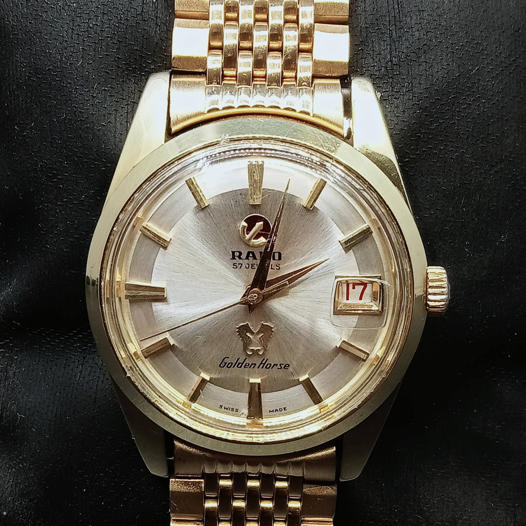 Restored! Collectible Circa 1960 Rado 11674 Golden Horse AS1700 57J Automatic (OH)