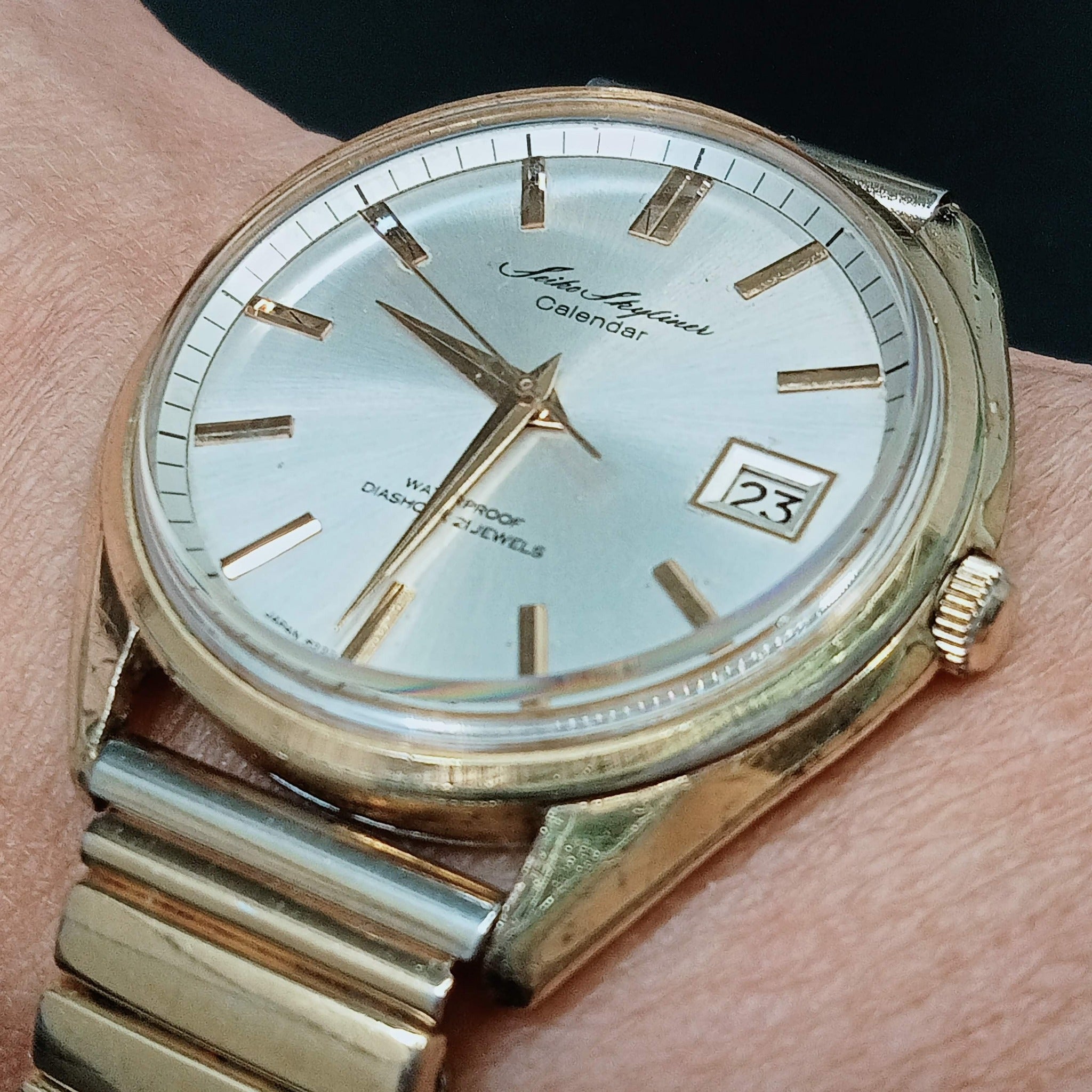 Collectible! Birthday Watch May 1965! Seiko 6222-8000 Skyliner SUWA, 21J  Mechanical Watch (OH)