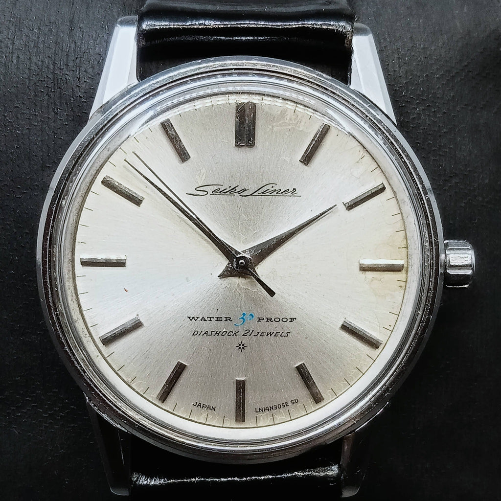 Collectible! Birthday Watch January 1962! Seiko Liner Cal 3140 14090 SUWA, 21J Mechanical Watch (OH)