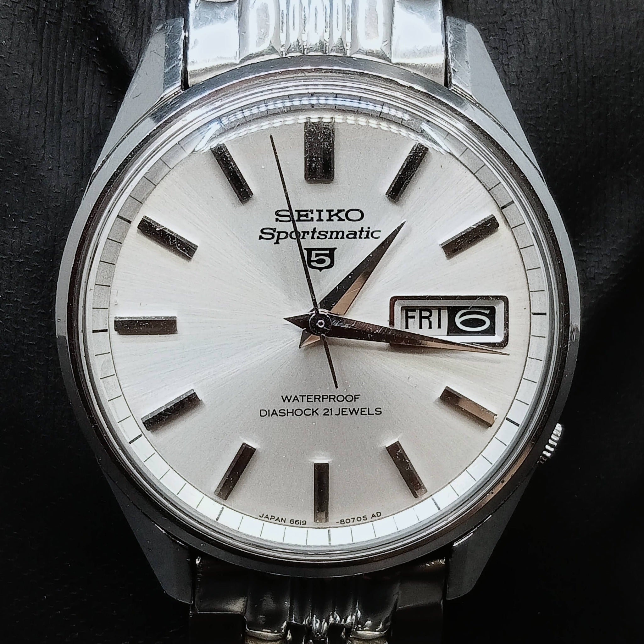 シチズンJET AUTO DATER とSEIKO SPORTSMATIC Birthday Watch September 1967 Seiko 5 6619-8050 Sportsmatic