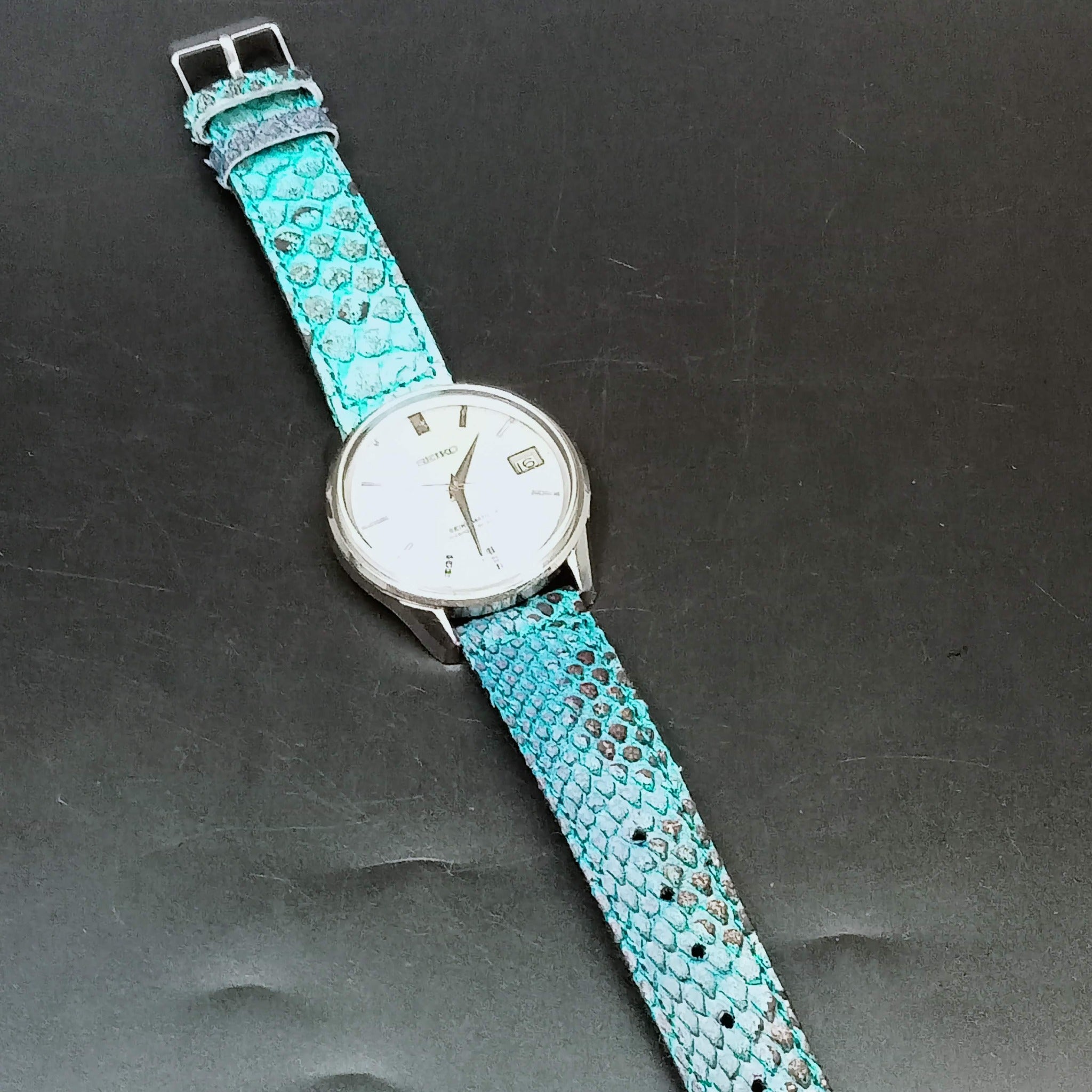Hi-Quality CITES Approved Genuine Python Leather Strap Sizes 18, 20, 2 ...