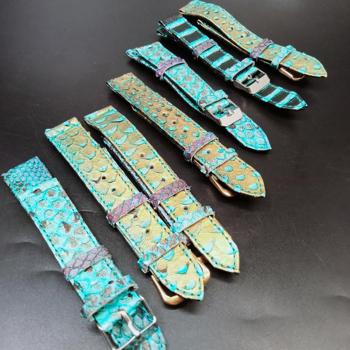 Hi-Quality CITES Approved Genuine Python Leather Strap Sizes 18, 20, 2 ...