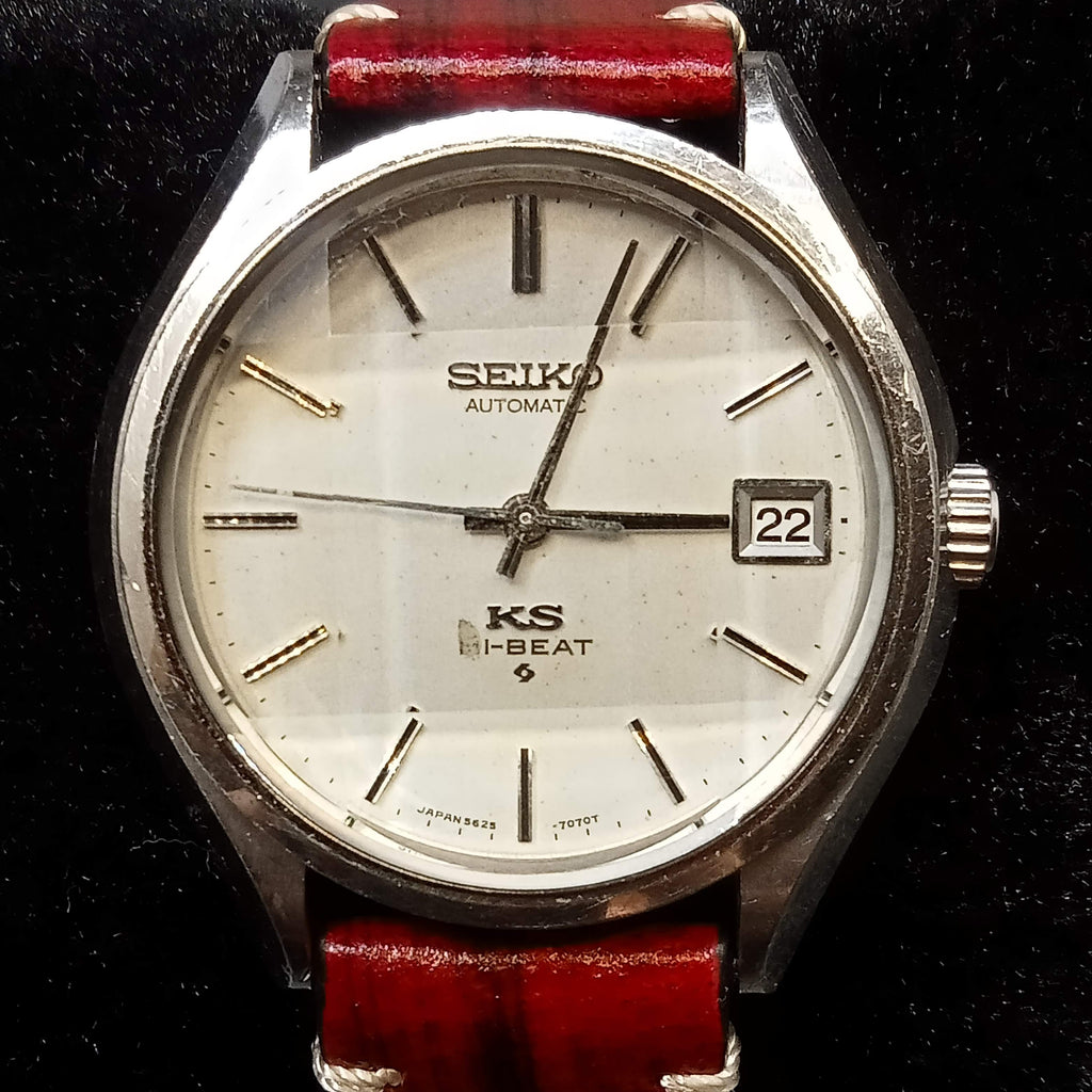 Collectible! Birthday Watch March 1972! King Seiko 5625-7120 56KS HI-BEAT SUWA 25J Automatic Watch (OH)