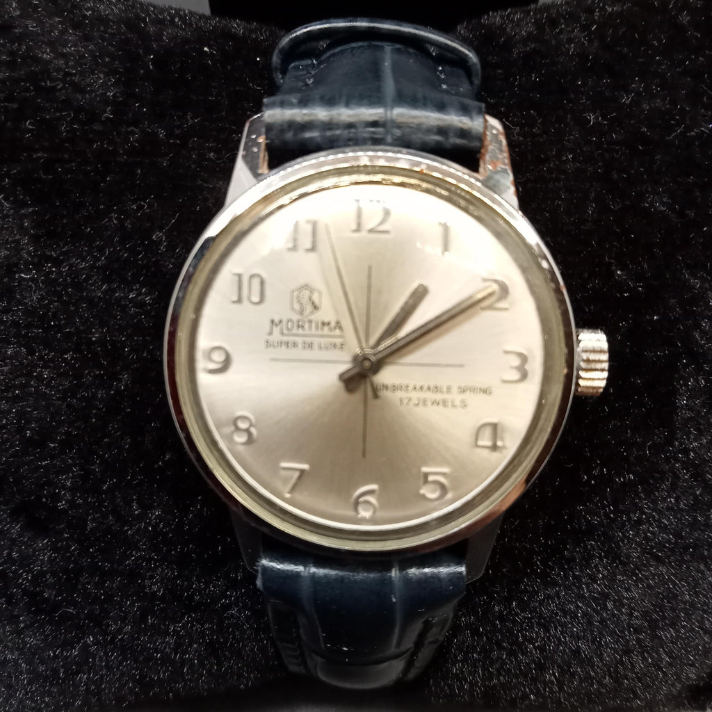 Mortima Super Deluxe 17J Mechanical Watch (OH) 1970