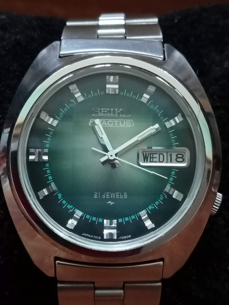 FULLY RESTORED! Birthday Watch October 1975! Seiko 5 Actus 7019-7350 Seikosha DAINI Hi Beat 21J Automatic Watch (OH)