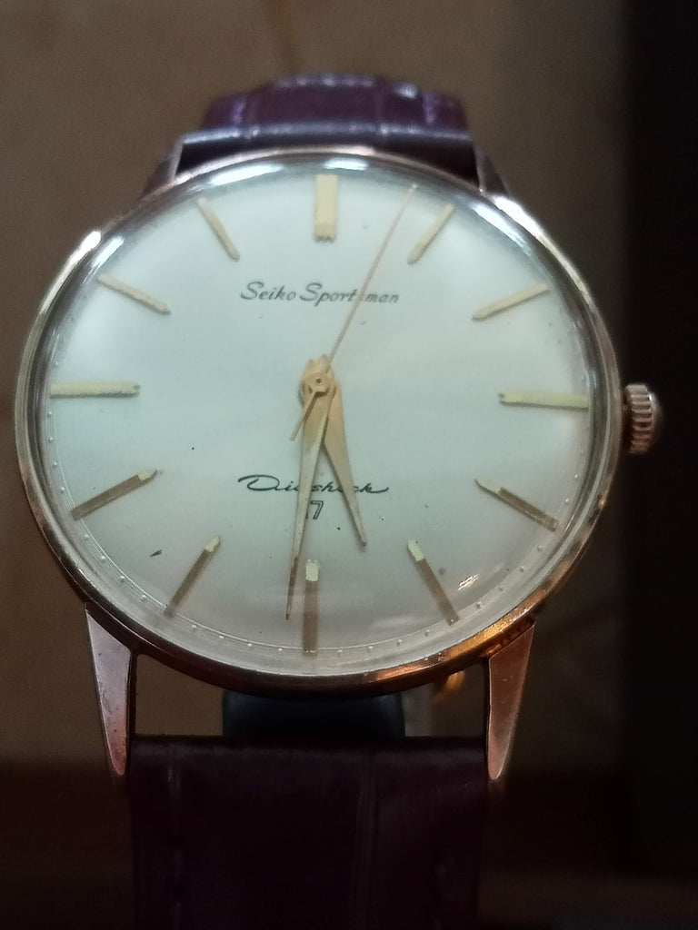 Birthday Watch September 1963! Seiko Cal 4361 (436) Sportsman 17J Gold-Filled Mechanical (OH)