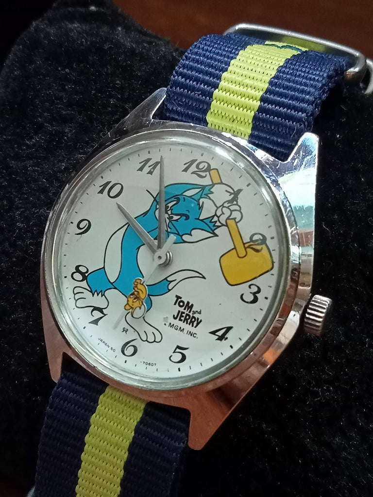 SEIKO 5000-7000 TOM and JERRY 手巻き時計 Seiko Tomony 5000-7000 MGM Tom and Jerry manual winding Vintage