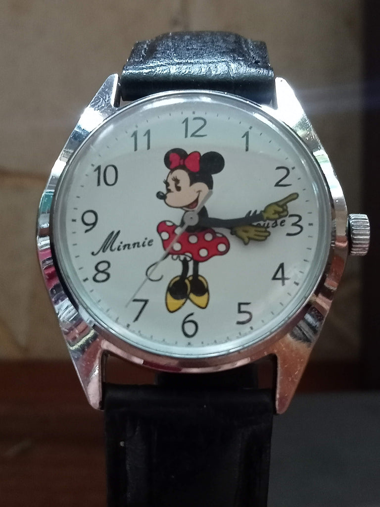 Collectible! Seiko 5000-6030 Tomony Minnie Mouse, 7J Mechanical Watch (OH)