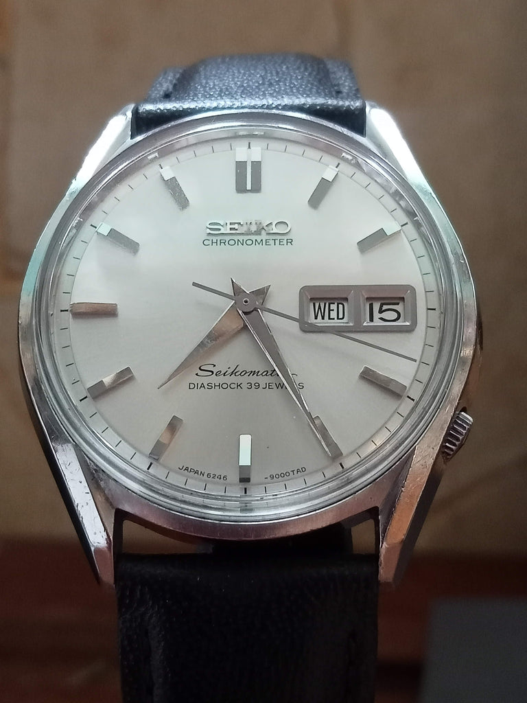 Birthday Watch 1966! Collectible! Seiko 62GS 6246-9000AD Chronometer Seikomatic 39 Jewel, JDM "Week-Data" (OH)