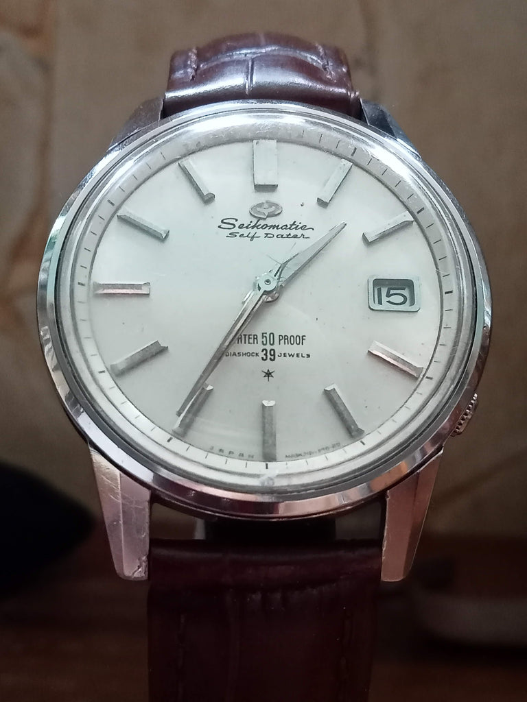 Birthday Watch 1963! Seiko Seikomatic Cal 395 (8325) 36.5mm  Self-Dater "Proof" SUWA 39J Automatic Watch